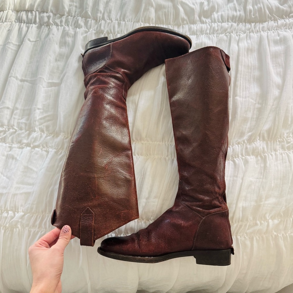 Billy Reid Rustic Burgundy Boots